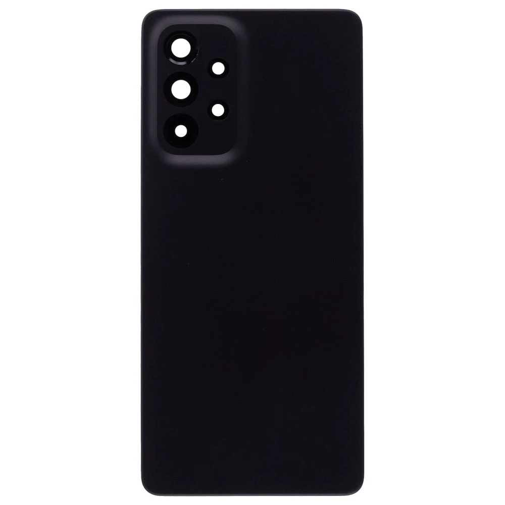 Задняя крышка для Samsung A536 Galaxy A53 5G (черный) (в сборе со стеклом камеры)