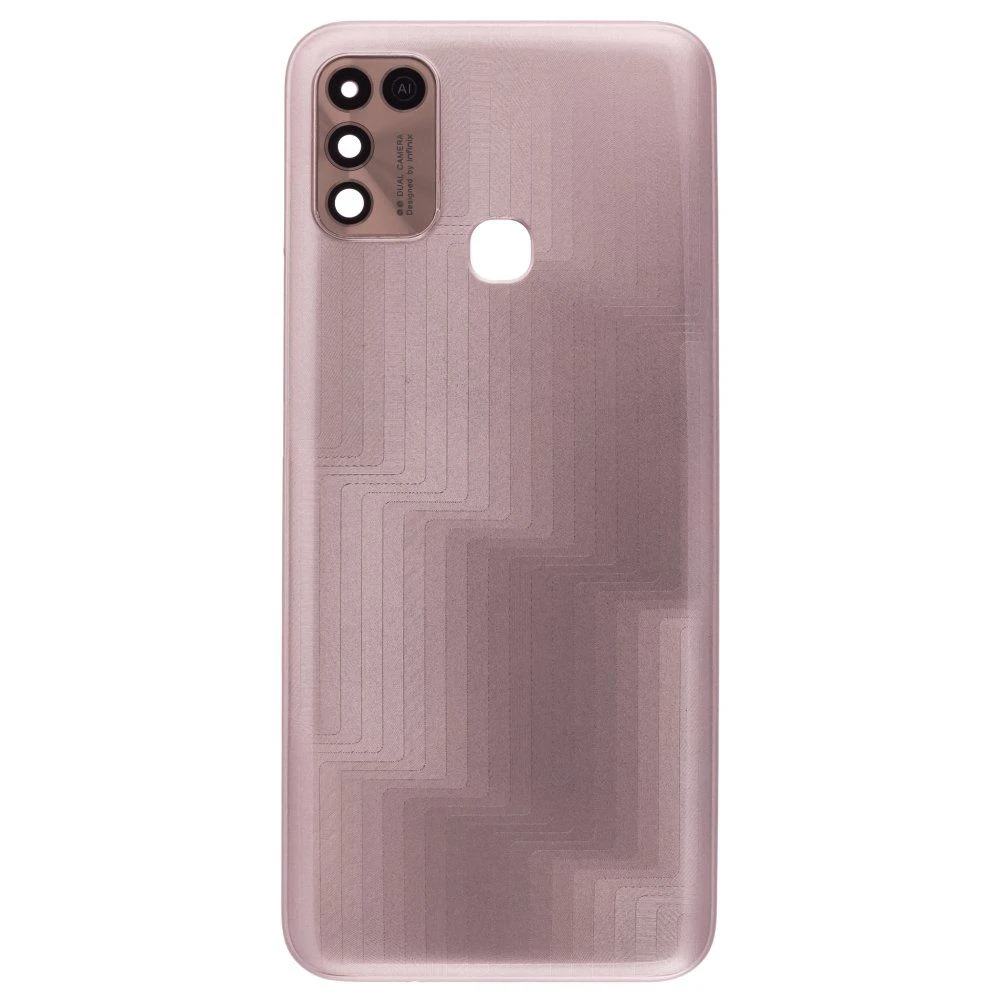 Задняя крышка для Infinix Hot 11 Play (золотистый) (в сборе со стеклом камеры)