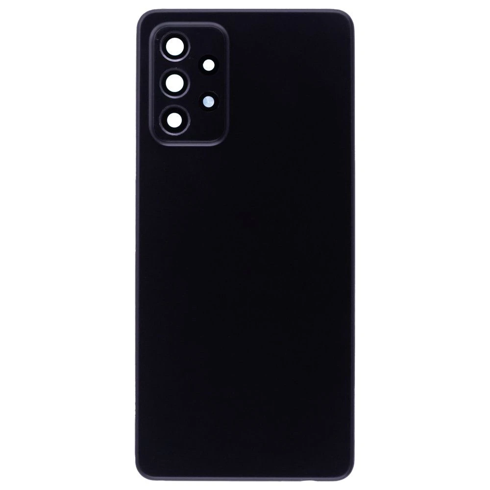 Задняя крышка для Samsung A725 Galaxy A72 (черный) (в сборе со стеклом камеры)