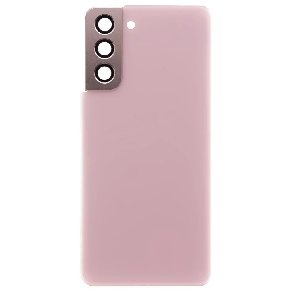 Задняя крышка для Samsung G991 Galaxy S21 (розовый) (в сборе со стеклом камеры)