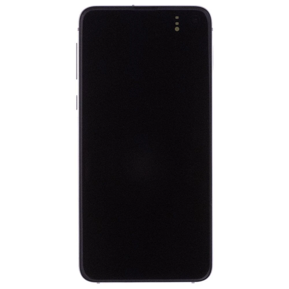 Дисплей для Samsung G970 Galaxy S10e + тачскрин (серебристый) (в рамке) (ORIG100) (возможен дефект ЛКП)