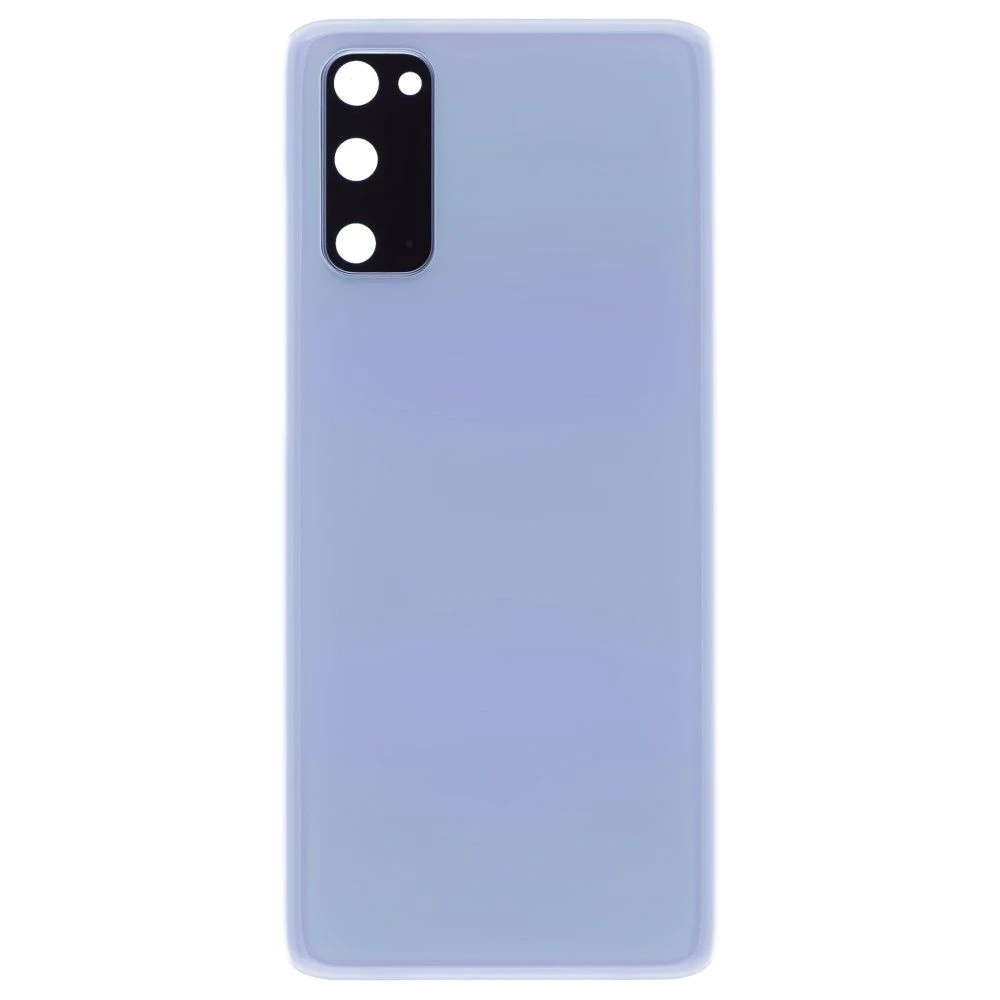 Задняя крышка для Samsung G980 Galaxy S20 (голубой) (в сборе со стеклом камеры)