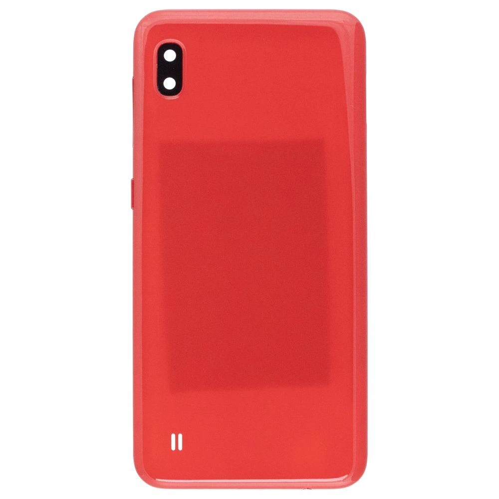 Задняя крышка для Samsung A105 Galaxy A10 (красный) (в сборе со стеклом камеры)