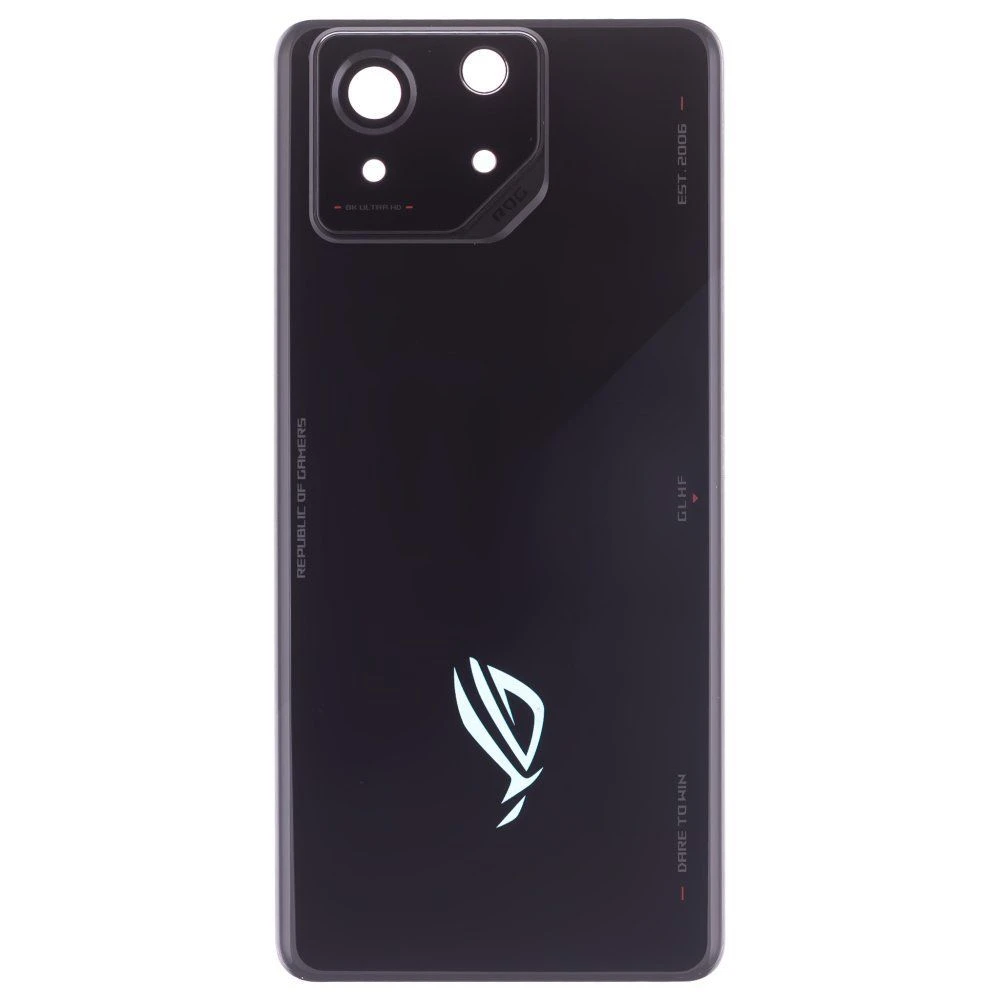 Задняя крышка для Asus ROG Phone 8 (AI2401) (черный) (в сборе со стеклом камеры) (ORIG100)