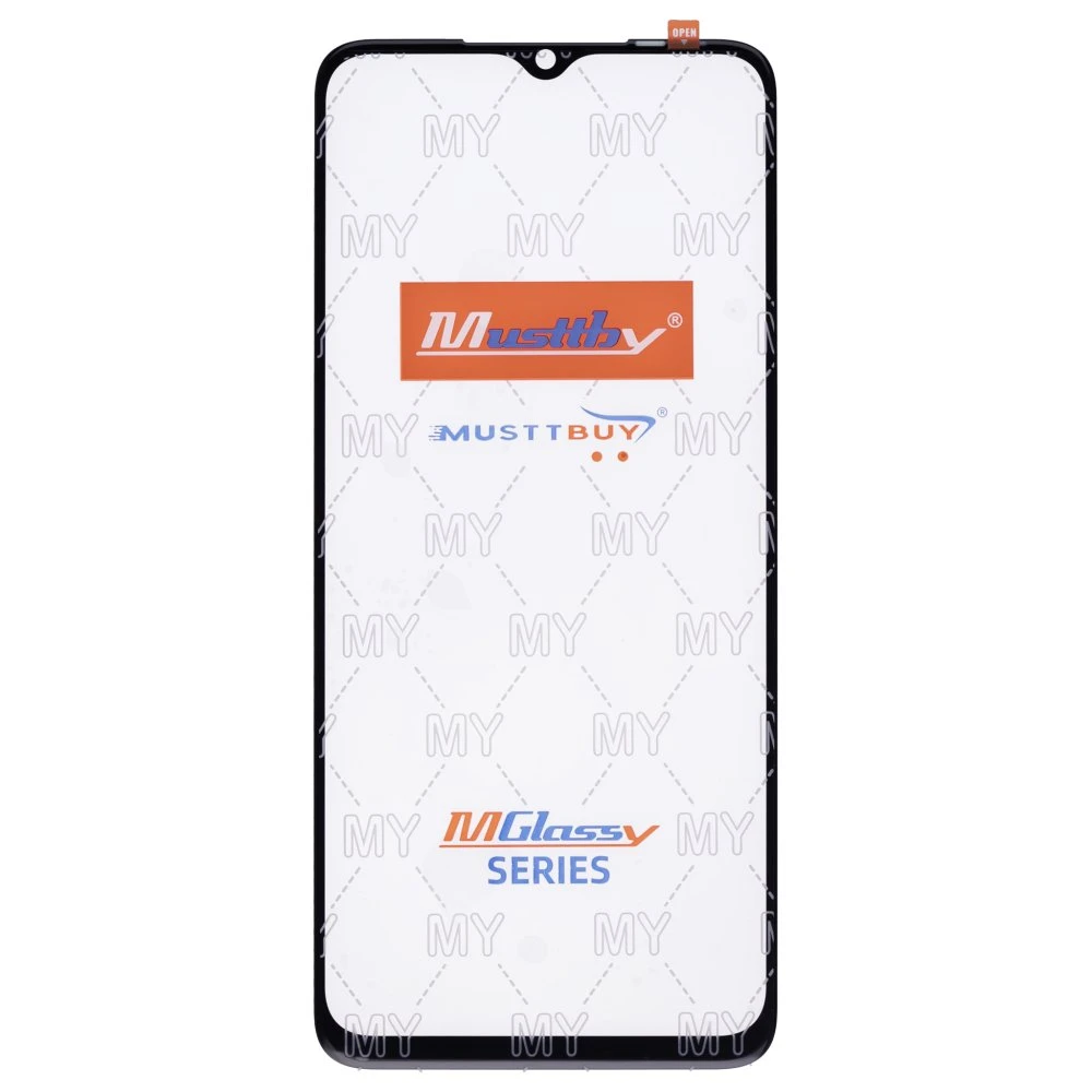 Стекло модуля для Infinix Hot 30i (X669) / Smart 7 Plus (X6517) / Tecno Pop 7 (BF6) / Itel S23 (S665LN) (черный) + OCA (черный) (Musttby)