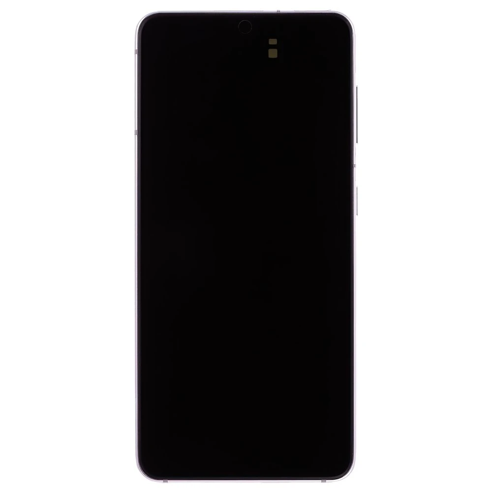 Дисплей для Samsung G991 Galaxy S21 + тачскрин (серебристый) (в рамке) (ORIG100) (возможен дефект ЛКП)