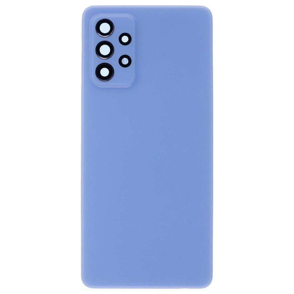 Задняя крышка для Samsung A725 Galaxy A72 (голубой) (в сборе со стеклом камеры)