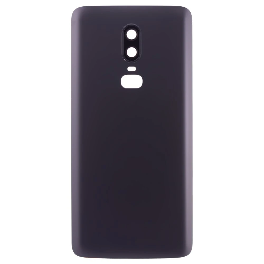 Задняя крышка для OnePlus 6 (черный) (в сборе со стеклом камеры)