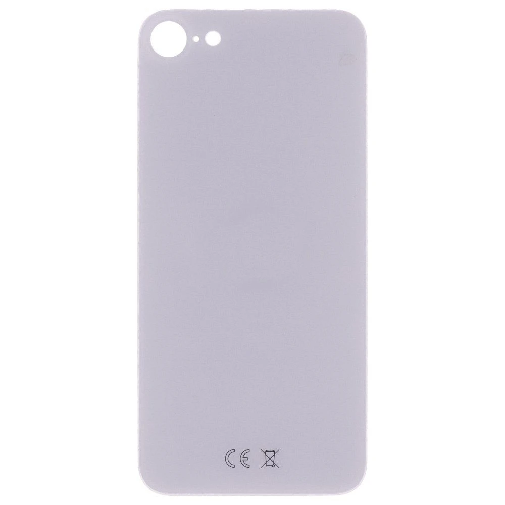Задняя крышка для Apple iPhone SE 2020 (белый) (с широким отверстием) (Premium)