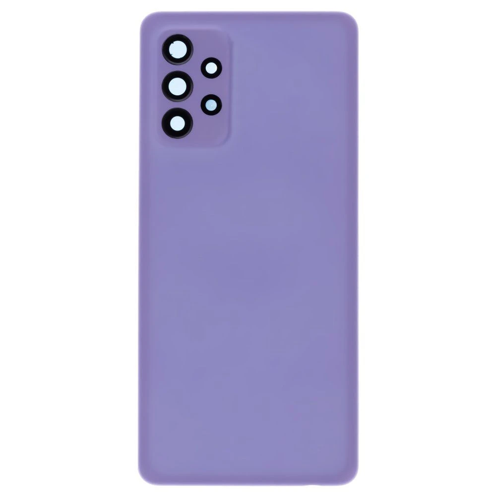 Задняя крышка для Samsung A725 Galaxy A72 (фиолетовый) (в сборе со стеклом камеры)