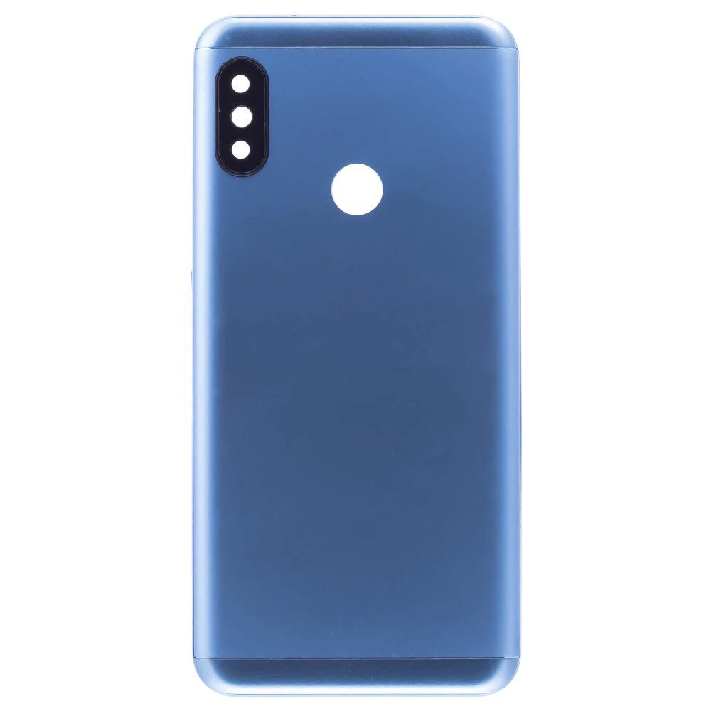 Задняя крышка для Xiaomi Mi A2 Lite (M1805D1SG) / Redmi 6 Pro (голубой) (в сборе со стеклом камеры)