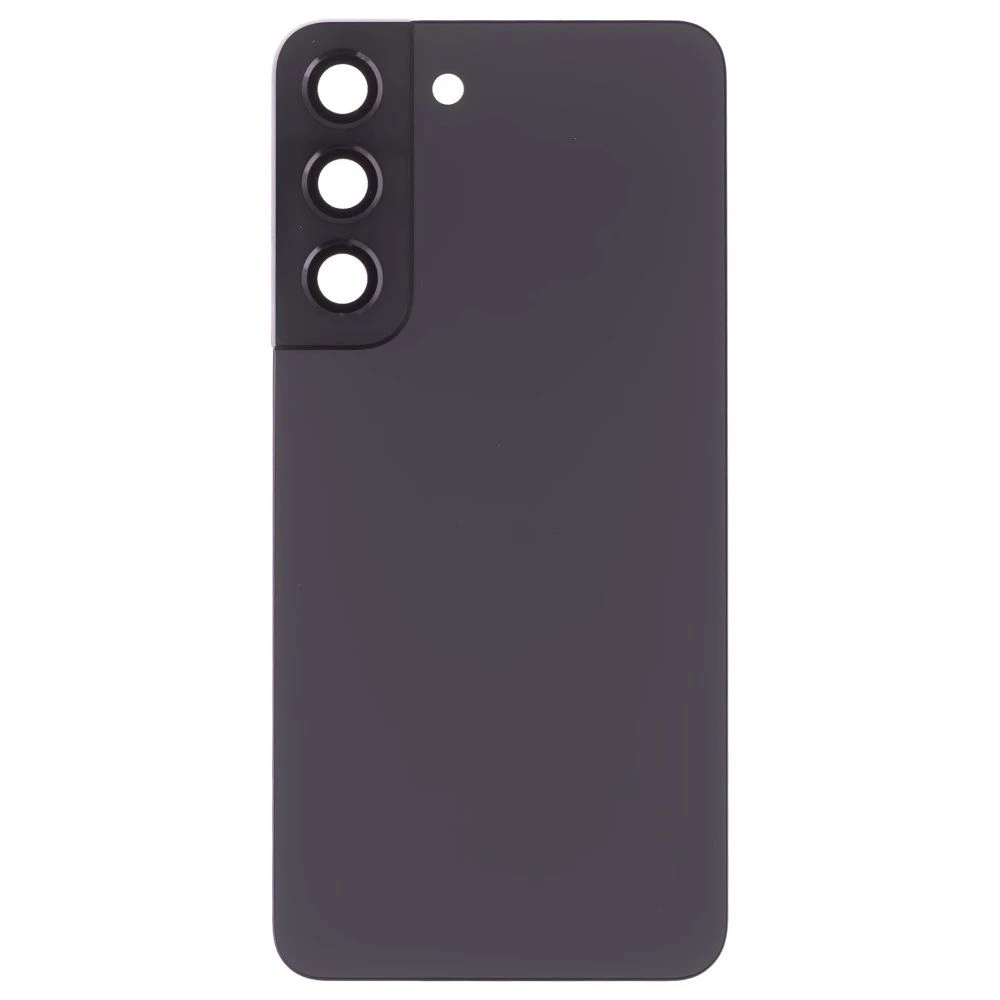 Задняя крышка для Samsung S901 Galaxy S22 (черный) (в сборе со стеклом камеры)
