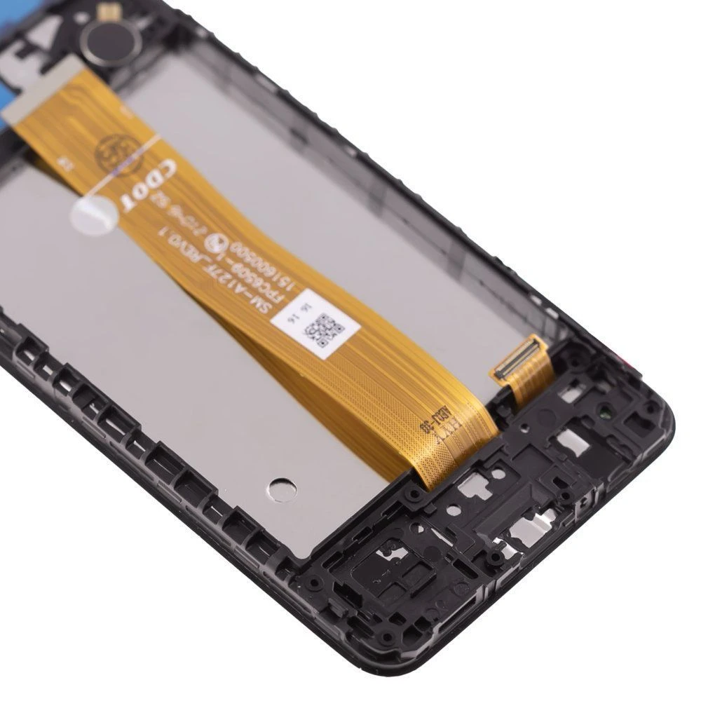 Дисплей для Samsung A127 Galaxy A12 Nacho + тачскрин (черный) (в рамке) (ORIG100) (SP) фото №4