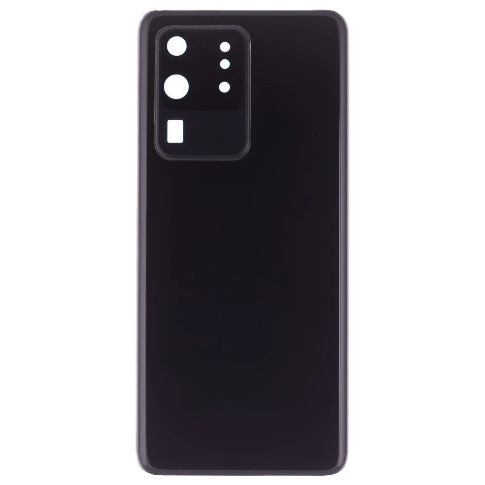 Задняя крышка для Samsung G988 Galaxy S20 Ultra (черный) (в сборе со стеклом камеры) (ORIG100)