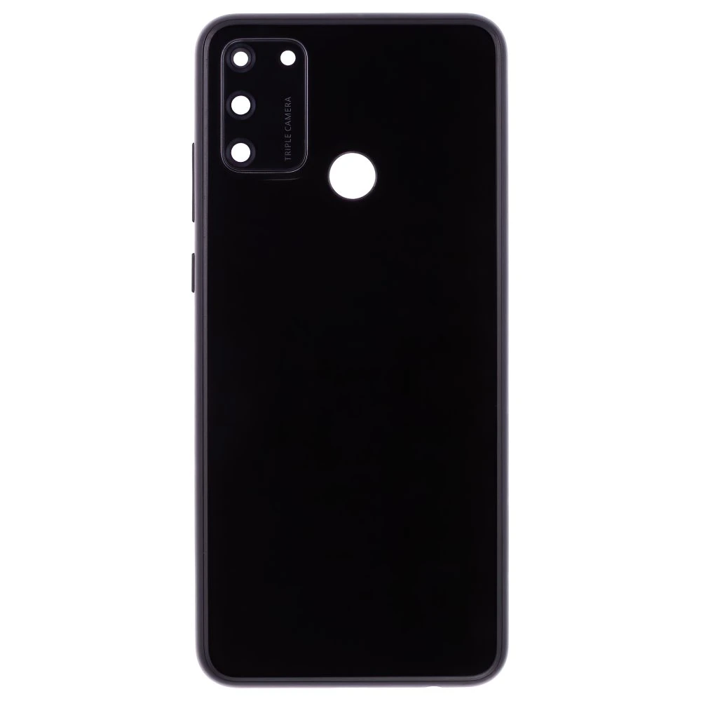 Задняя крышка для Huawei Honor 9A (MOA-LX9N) (черный) (в сборе со стеклом камеры)