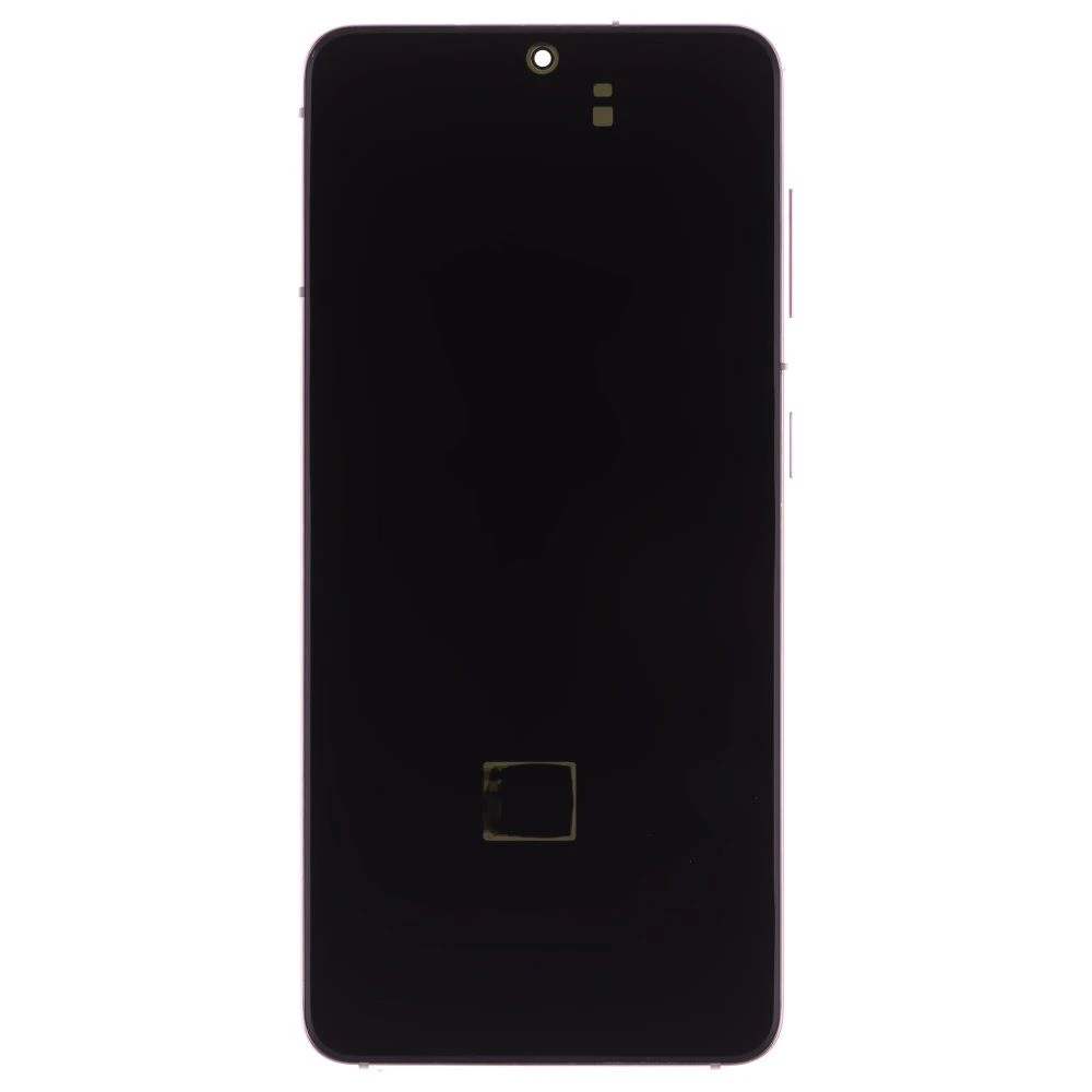 Дисплей для Samsung G991 Galaxy S21 + тачскрин (фиолетовый) (в рамке) (ORIG100) (возможен дефект ЛКП)