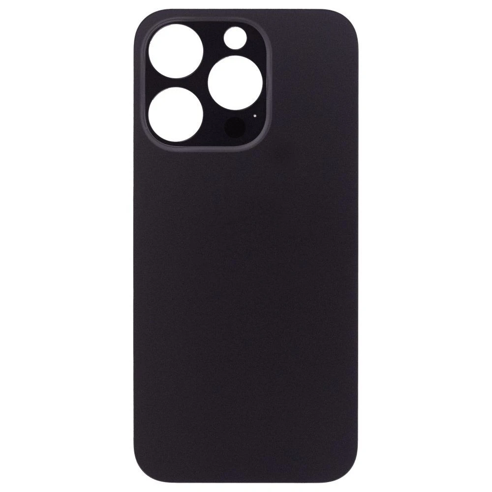 Задняя крышка для Apple iPhone 15 Pro (черный) (с широким отверстием) (Premium)