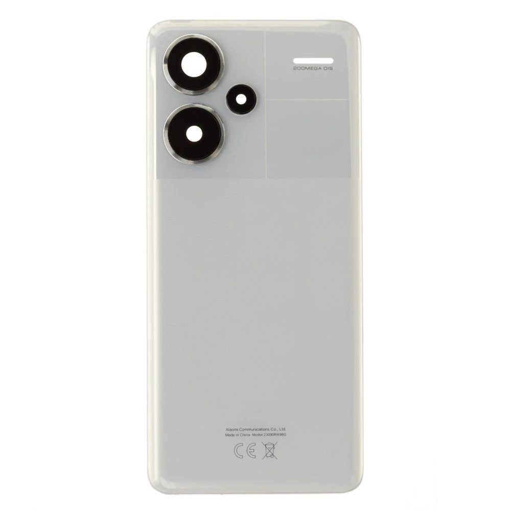 Задняя крышка для Xiaomi Redmi Note 13 Pro+ 5G (23090RA98C) (белый) (в сборе со стеклом камеры) (ORIG100)
