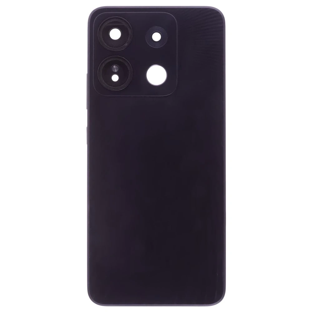 Задняя крышка для Infinix Smart 7 HD (X6516) (черный) (в сборе со стеклом камеры)