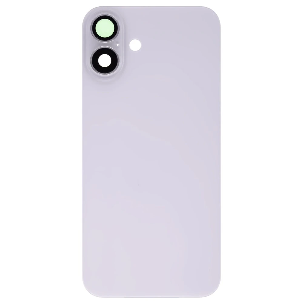 Задняя крышка для Apple iPhone 16 Plus (белый) (в сборе со стеклом камеры) (Premium)