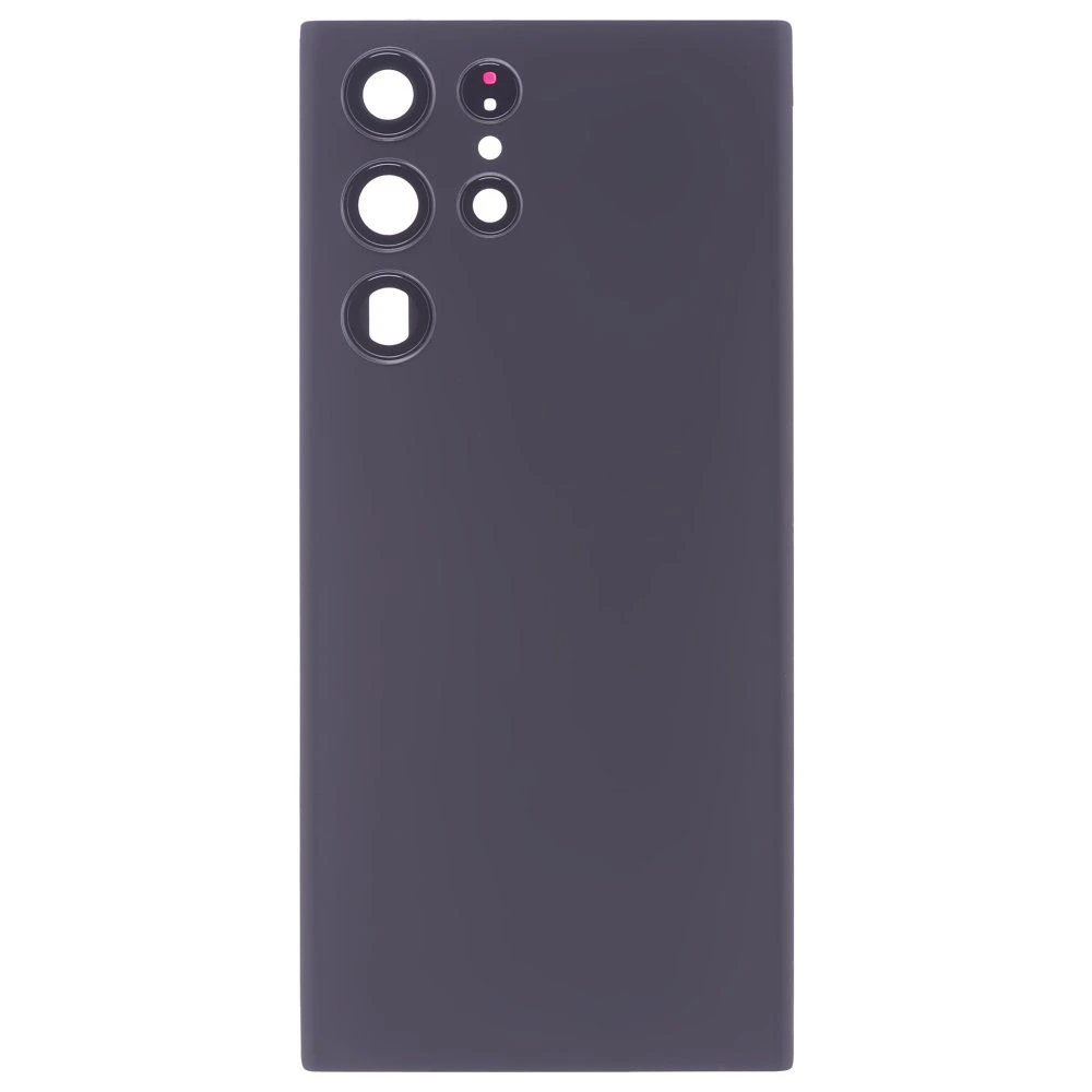 Задняя крышка для Samsung S908 Galaxy S22 Ultra (черный) (в сборе со стеклом камеры)