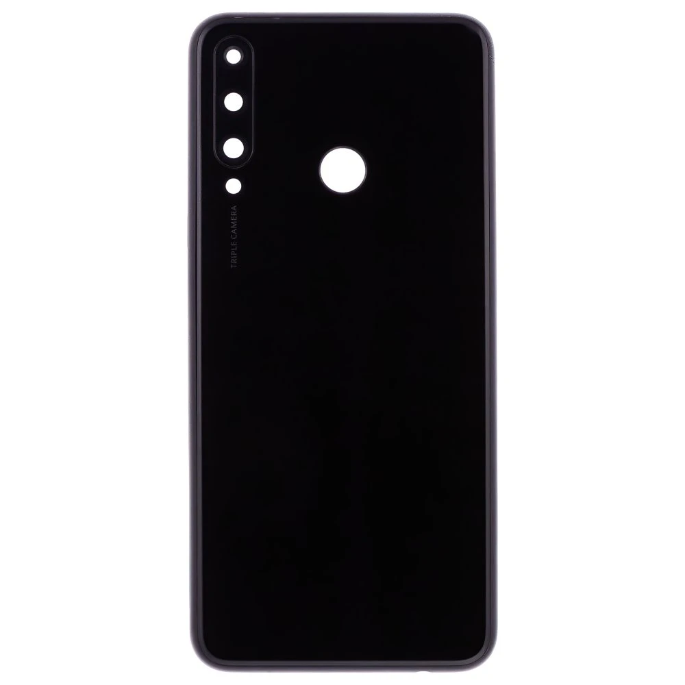 Задняя крышка для Huawei Y6p (MED-LX9N) (черный) (в сборе со стеклом камеры)