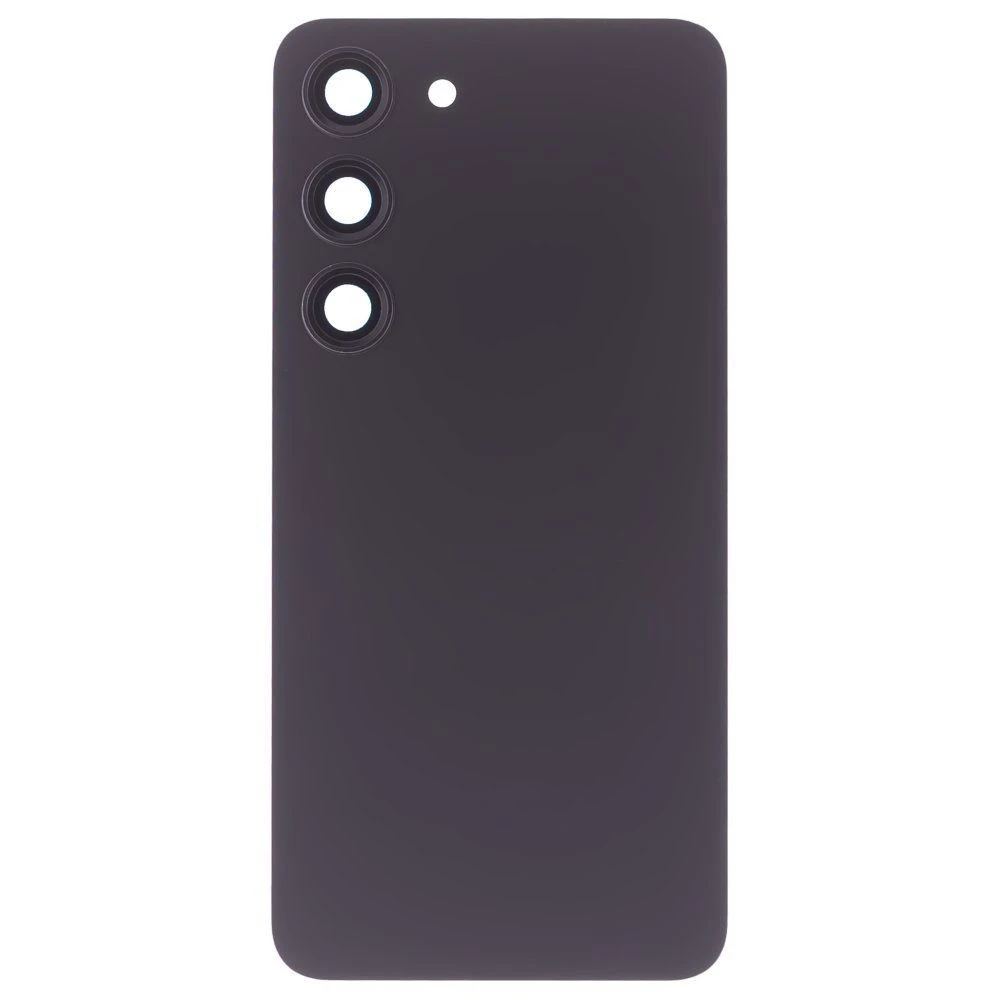 Задняя крышка для Samsung S911 Galaxy S23 (черный) (в сборе со стеклом камеры) (ORIG100)