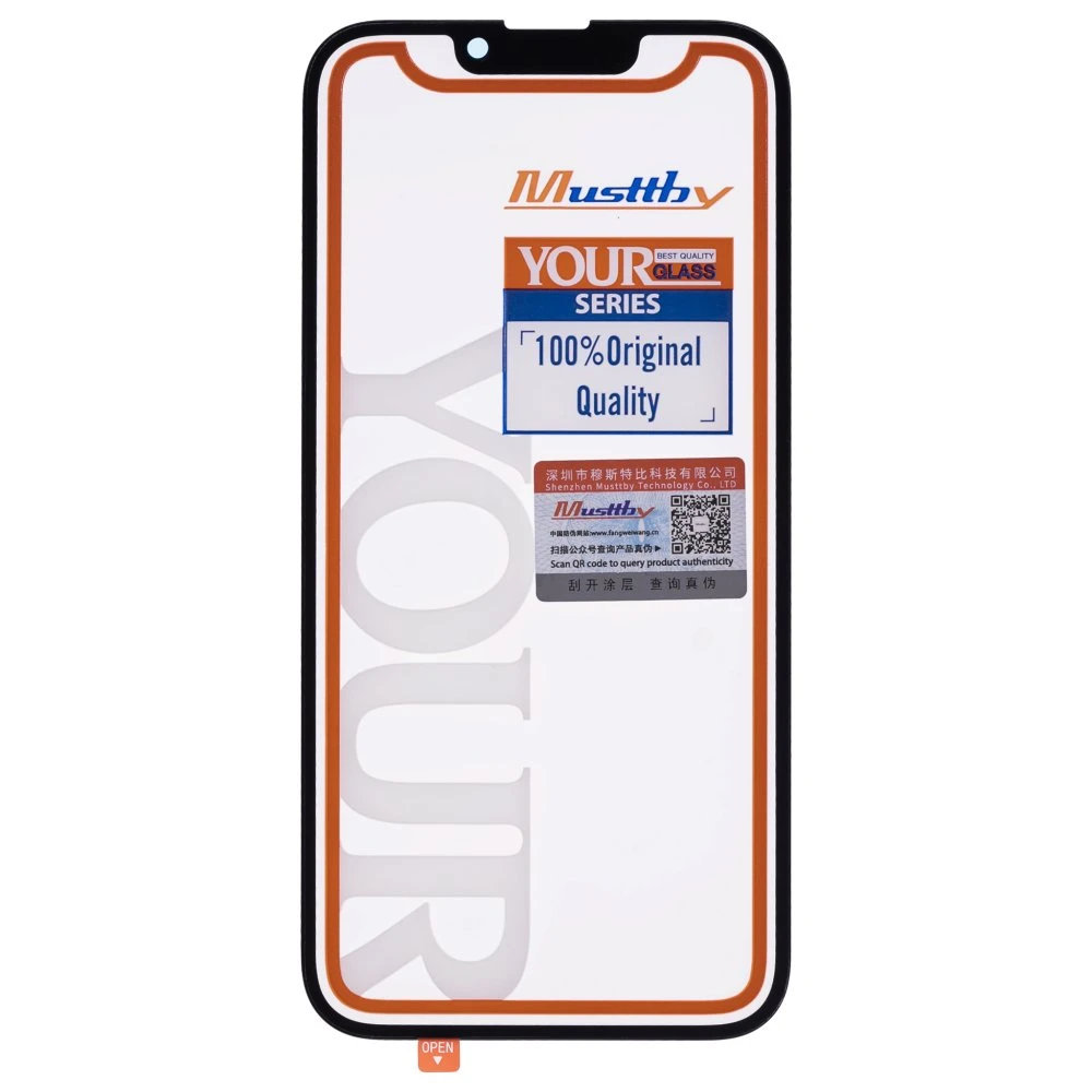 Стекло модуля для Apple iPhone 14 + OCA (Musttby) (Premium)