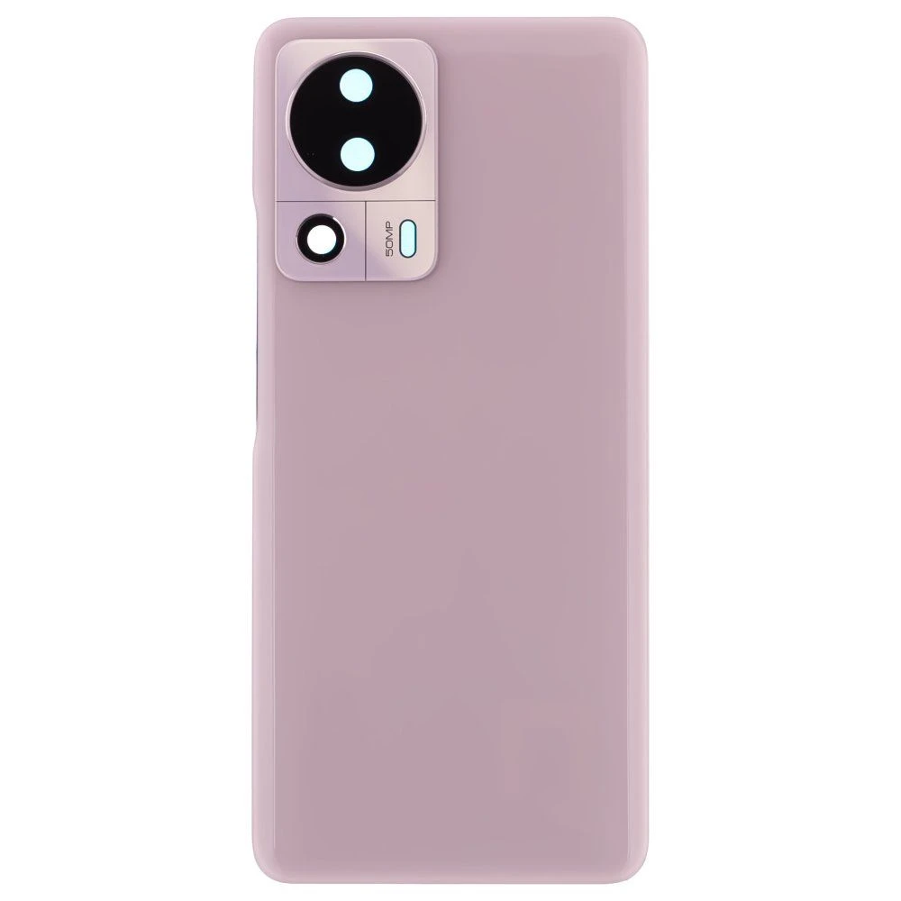 Задняя крышка для Xiaomi 13 Lite (2210129SG) (розовый) (в сборе со стеклом камеры)