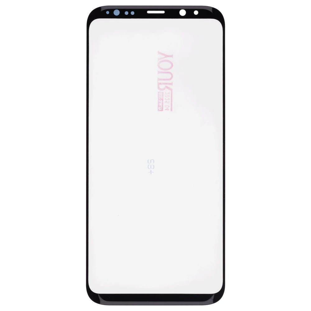 Стекло модуля для Samsung G955 Galaxy S8+ + OCA (черный) (Musttby) (Premium)