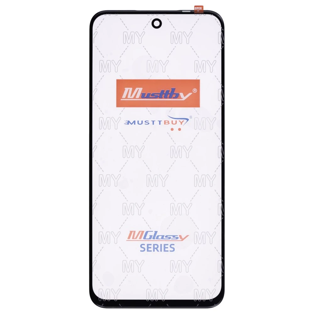 Стекло модуля для Infinix Hot 50 4G (X6882) + OCA (черный) (Musttby)