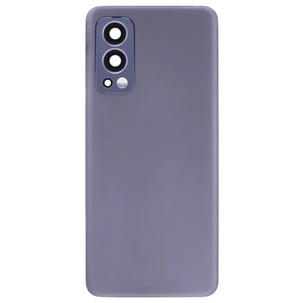 Задняя крышка для OnePlus Nord 2 5G (DN2103) (серый) (в сборе со стеклом камеры)