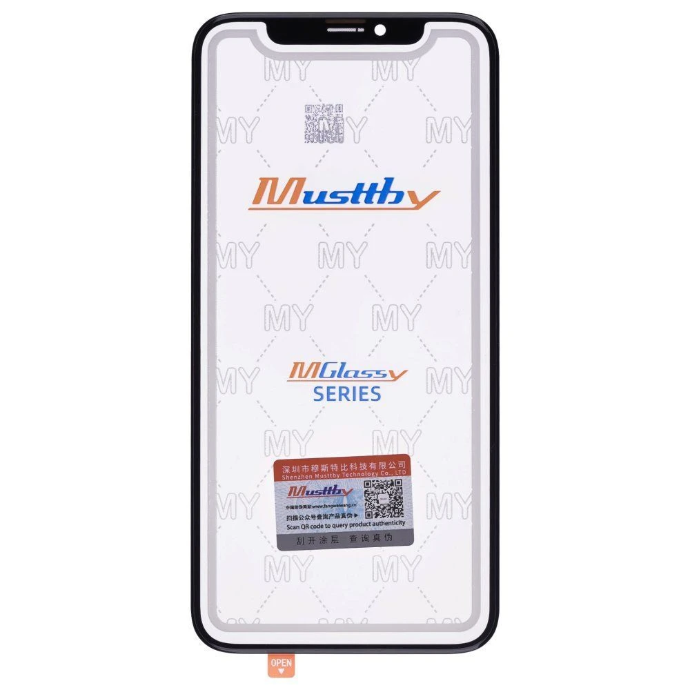 Стекло модуля для Apple iPhone X / iPhone Xs + OCA (Musttby)