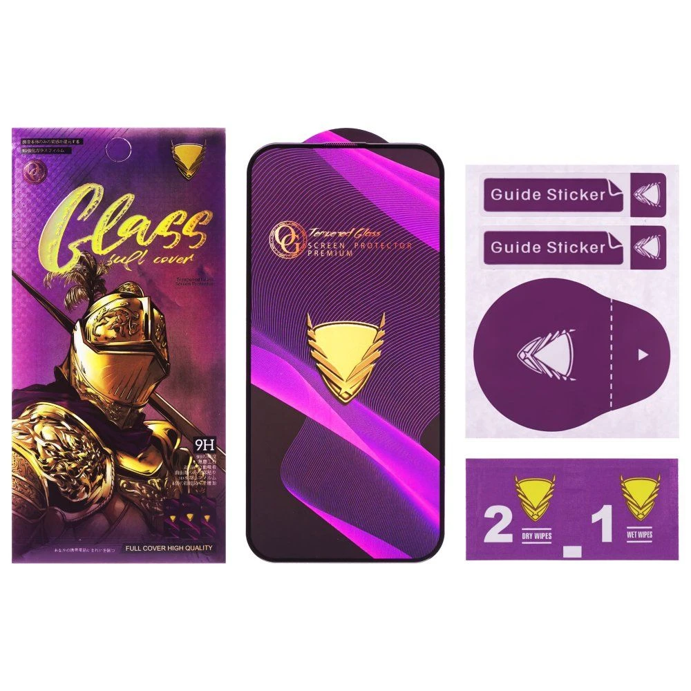Защитное стекло OG Glass (3 в 1) для Samsung A325 Galaxy A32 4G / A336 Galaxy A33 5G / M225 Galaxy M22 / M325 Galaxy M32 и др. (черный) фото №2