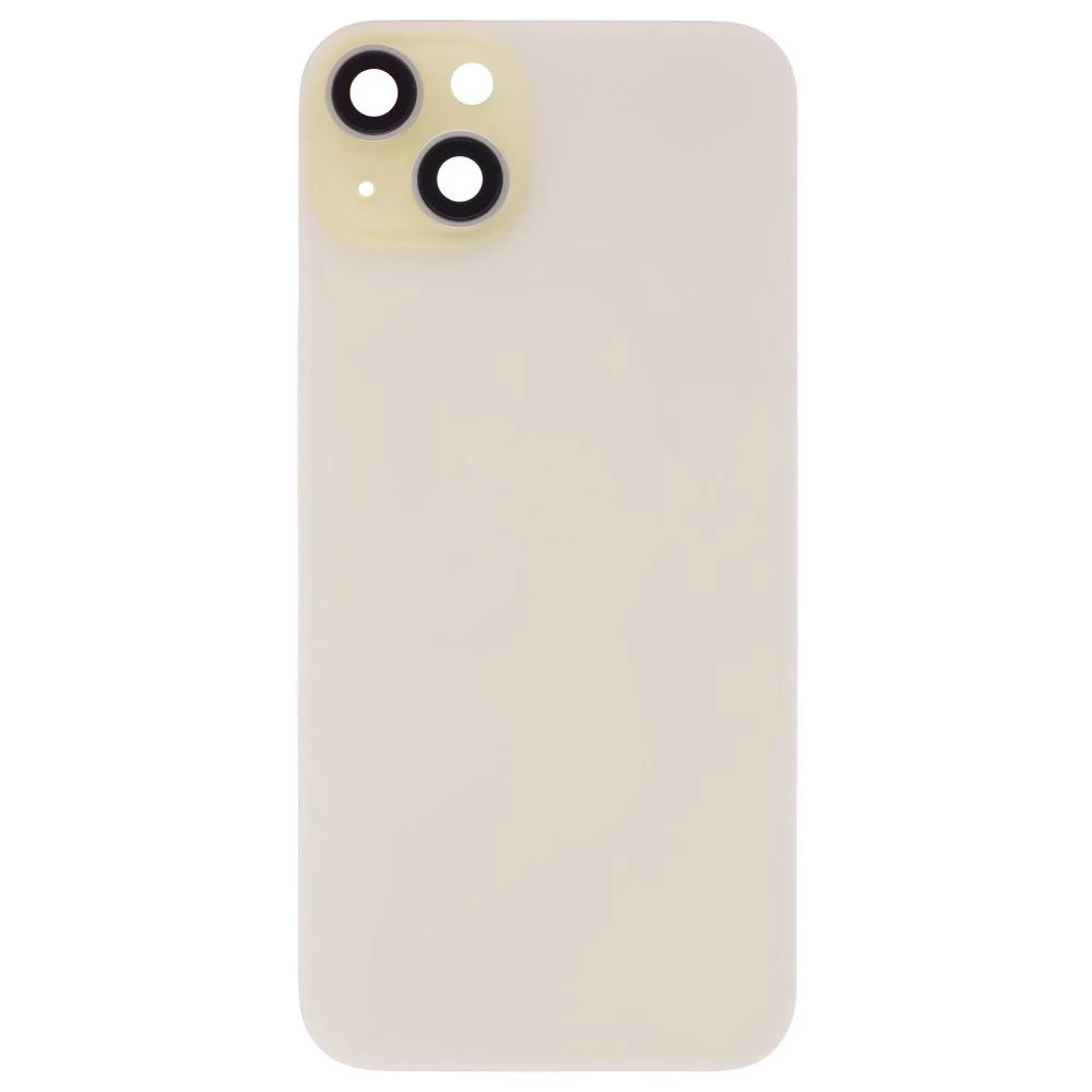 Задняя крышка для Apple iPhone 15 Plus (желтый) (в сборе со стеклом камеры) (Premium)