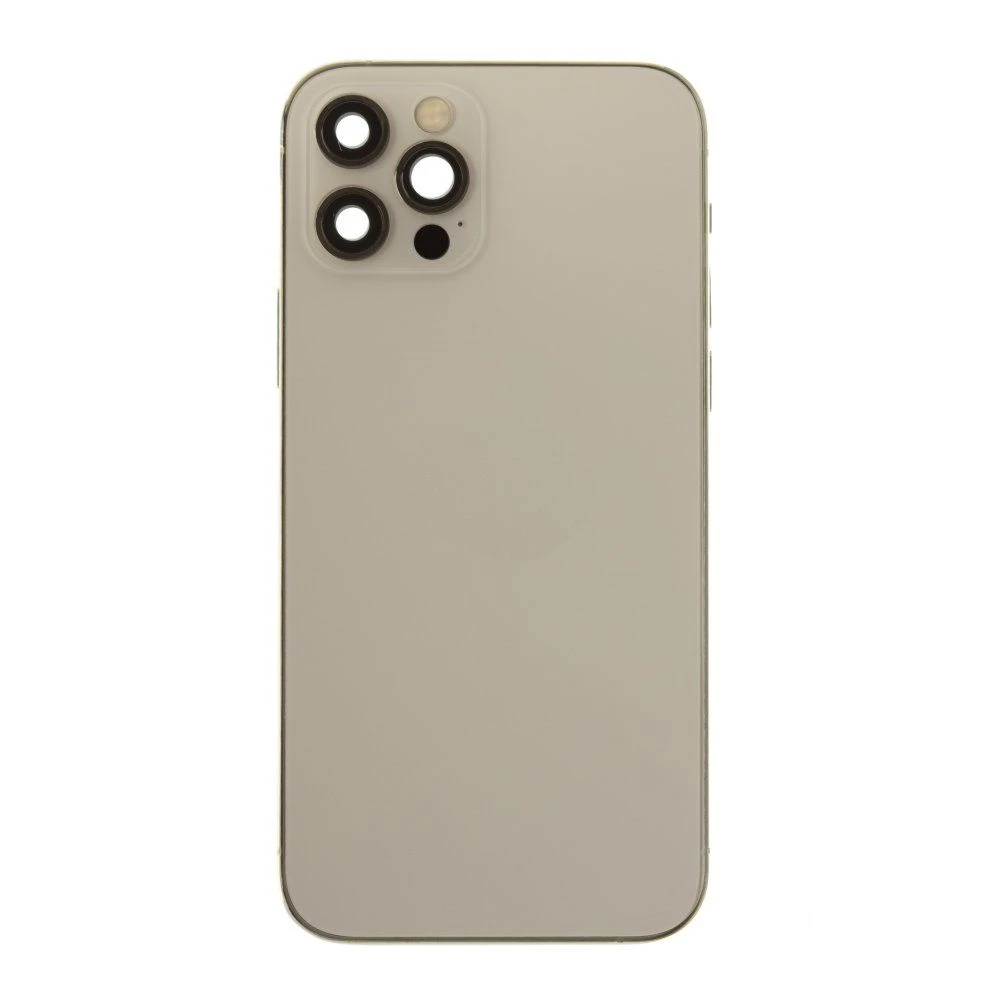 Корпус для Apple iPhone 12 Pro (золотистый) (в сборе) (ORIG100) (Снятый) (возможен дефект ЛКП)