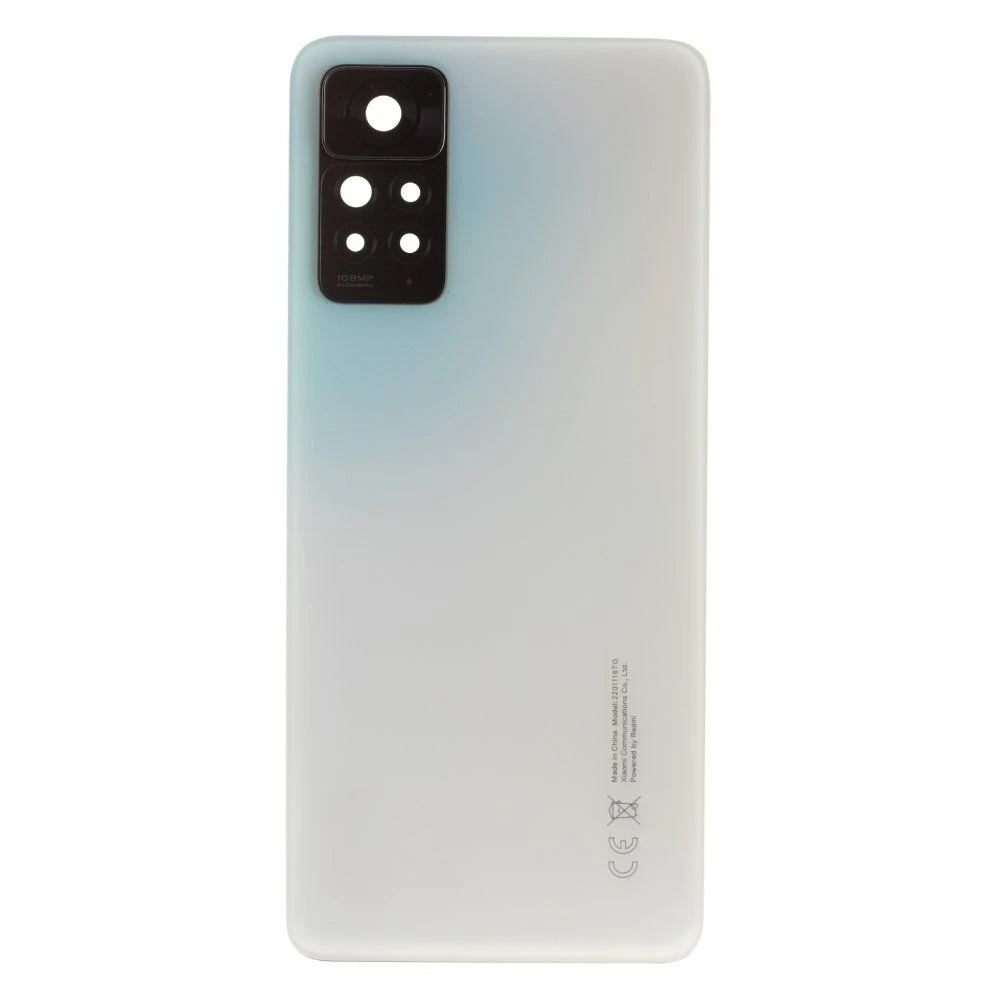 Задняя крышка для Xiaomi Redmi Note 11 Pro 4G (2201116TG) (белый) (в сборе со стеклом камеры) (ORIG100)