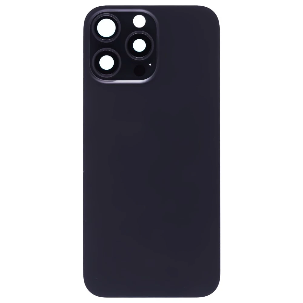Задняя крышка для Apple iPhone 16 Pro Max (черный) (в сборе со стеклом камеры) (Premium)