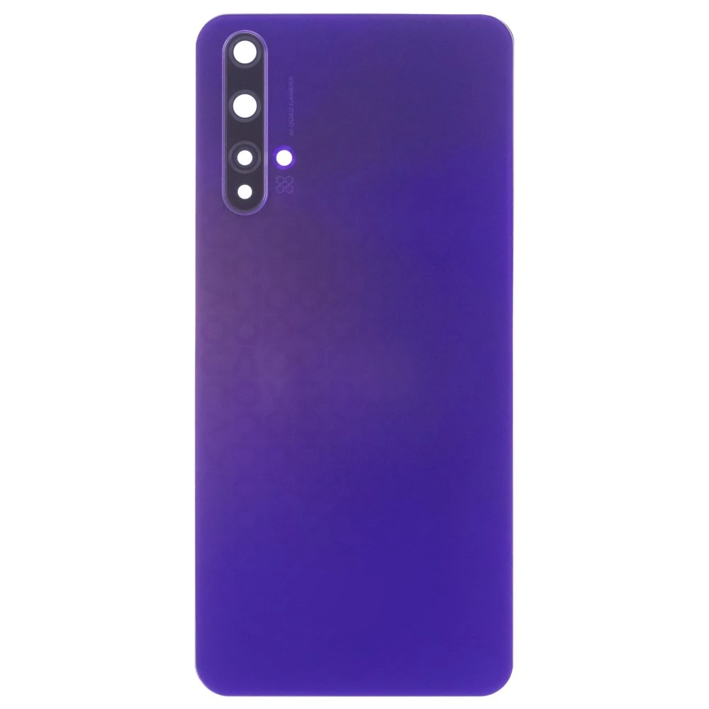 Задняя крышка для Huawei Nova 5T (YALE-L61A) (фиолетовый) (в сборе со стеклом камеры)