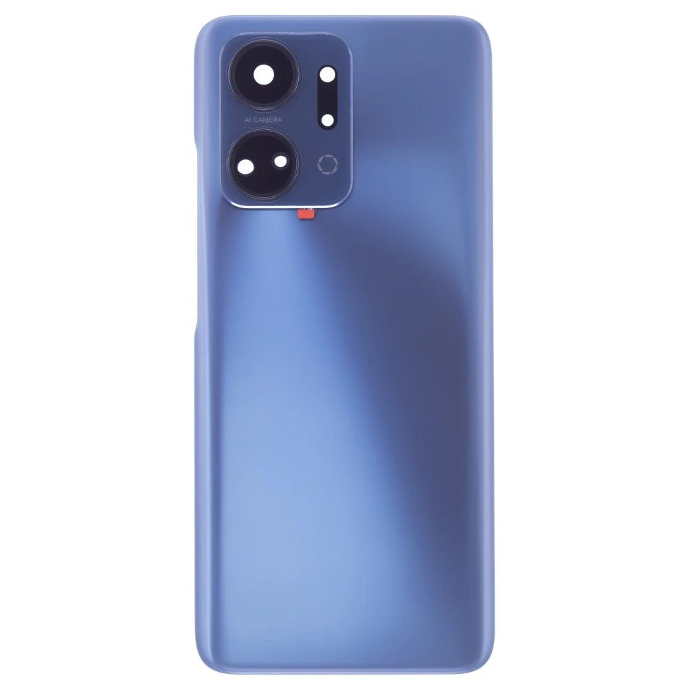 Задняя крышка для Huawei Honor X7a (RKY-LX1) (синий) (в сборе со стеклом камеры)