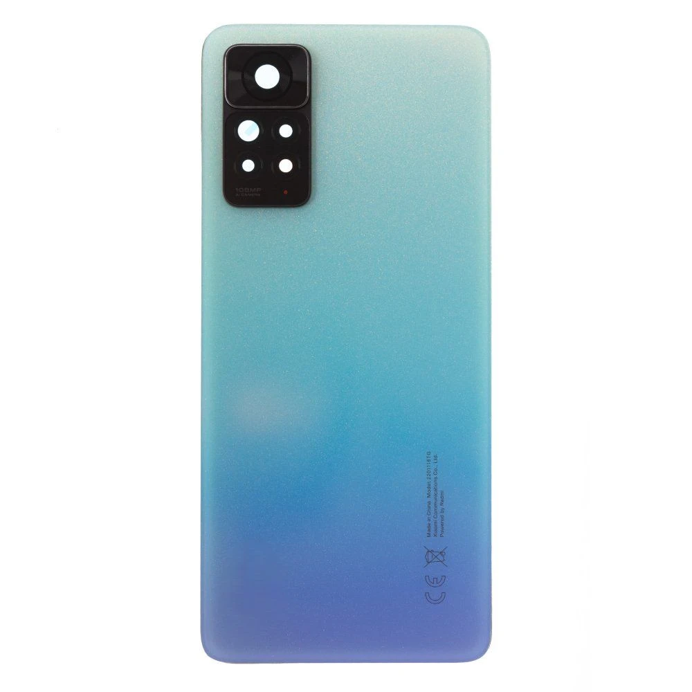 Задняя крышка для Xiaomi Redmi Note 11 Pro 4G (2201116TG) (голубой) (в сборе со стеклом камеры) (ORIG100)