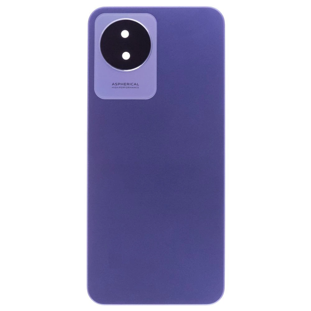 Задняя крышка для Vivo Y02 (V2217) (голубой) (в сборе со стеклом камеры)