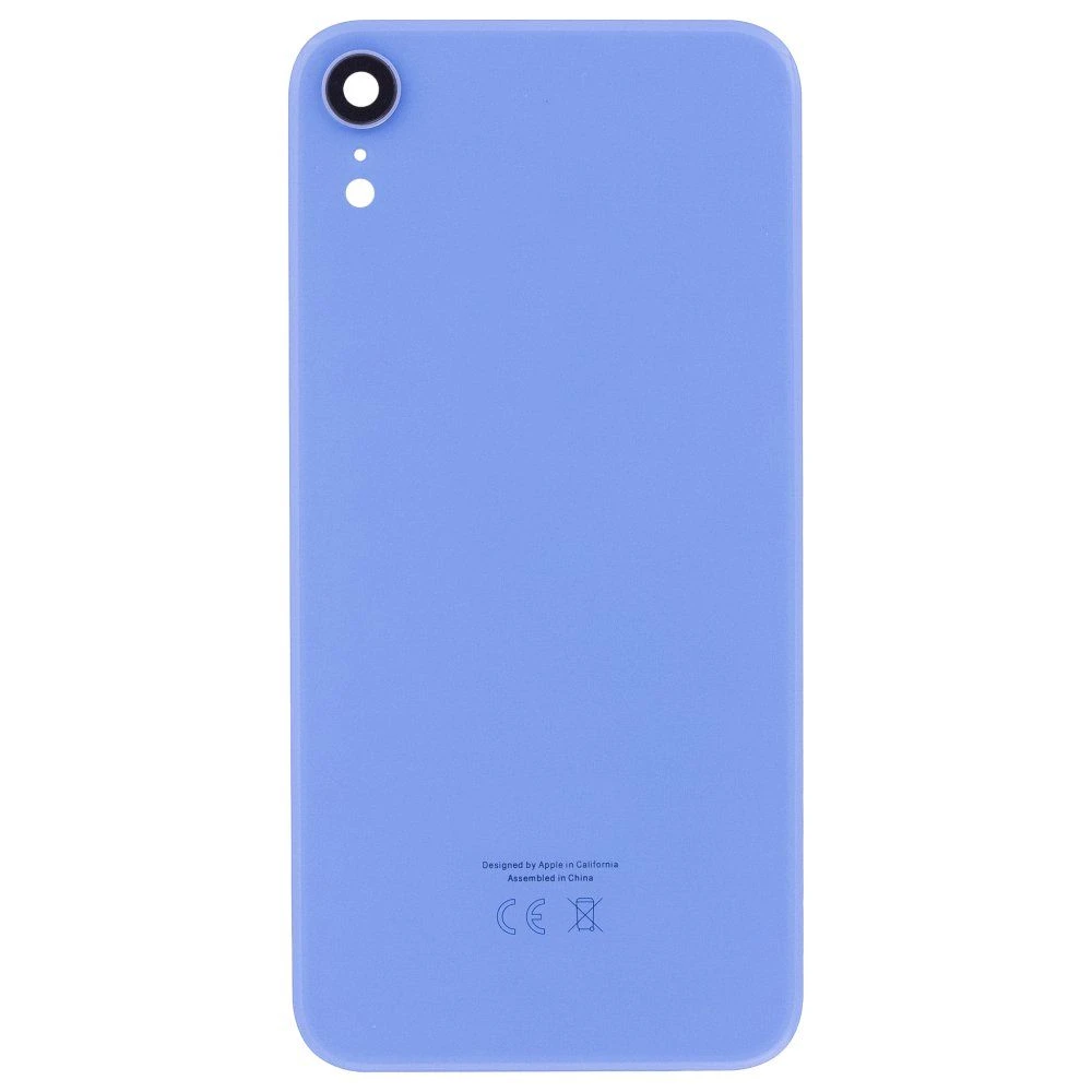 Задняя крышка для Apple iPhone Xr (синий) (в сборе со стеклом камеры) (Premium)