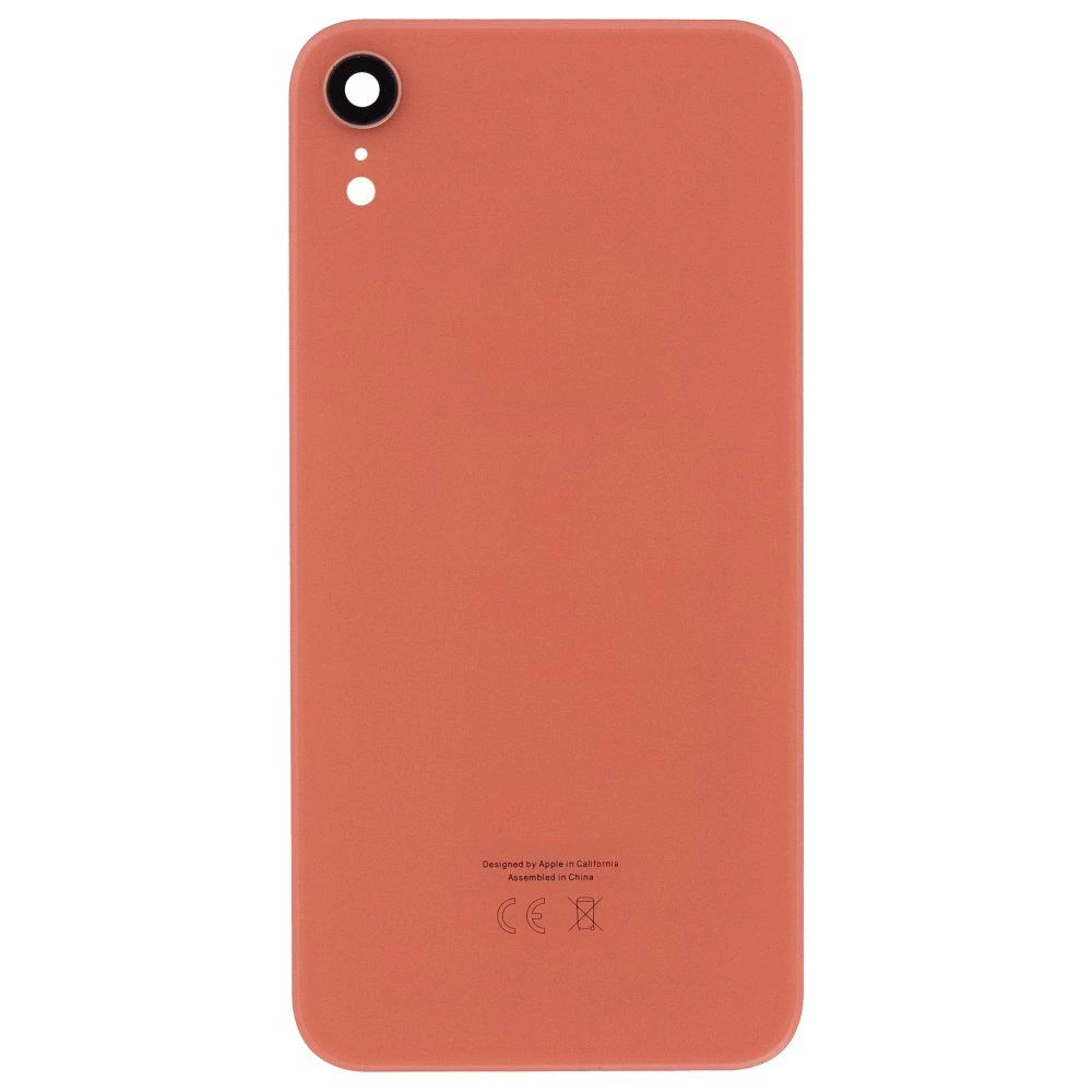 Задняя крышка для Apple iPhone Xr (коралловый) (в сборе со стеклом камеры) (Premium)