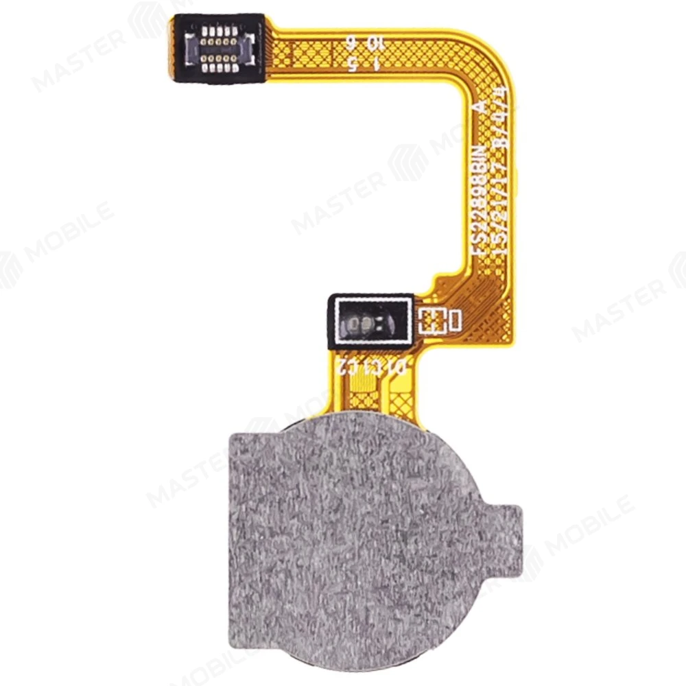 Шлейф для Realme C21Y (RMX3261/RMX3263) с комп. + сканер отпечатка пальца (черный) фото №2