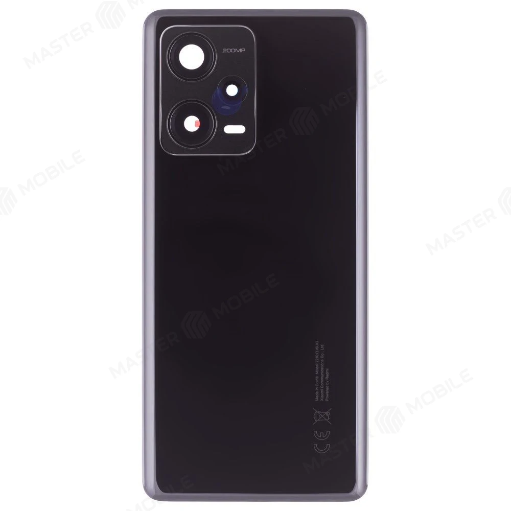 Задняя крышка для Xiaomi Redmi Note 12 Pro+ 5G (22101316UG) (черный) (в сборе со стеклом камеры) (ORIG100)  фото №1