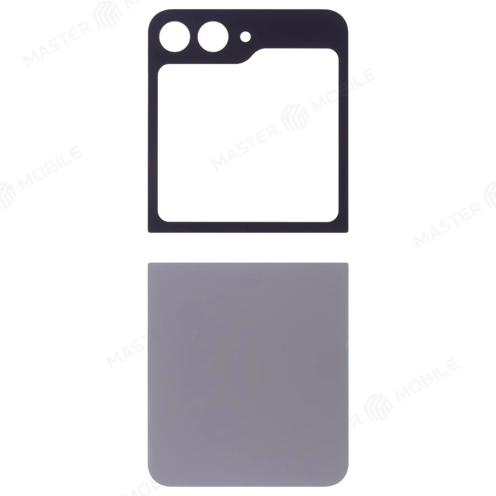 Задняя крышка для Samsung F741 Galaxy Z Flip 6 (серебристый) (комплект)