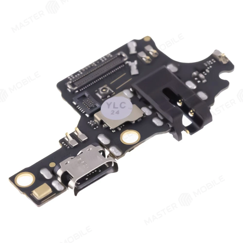 Нижняя плата для Huawei Honor 10 (COL-L29) с комп. + разъем зарядки + разъем гарнитуры + микрофон (ORIG100) фото №3