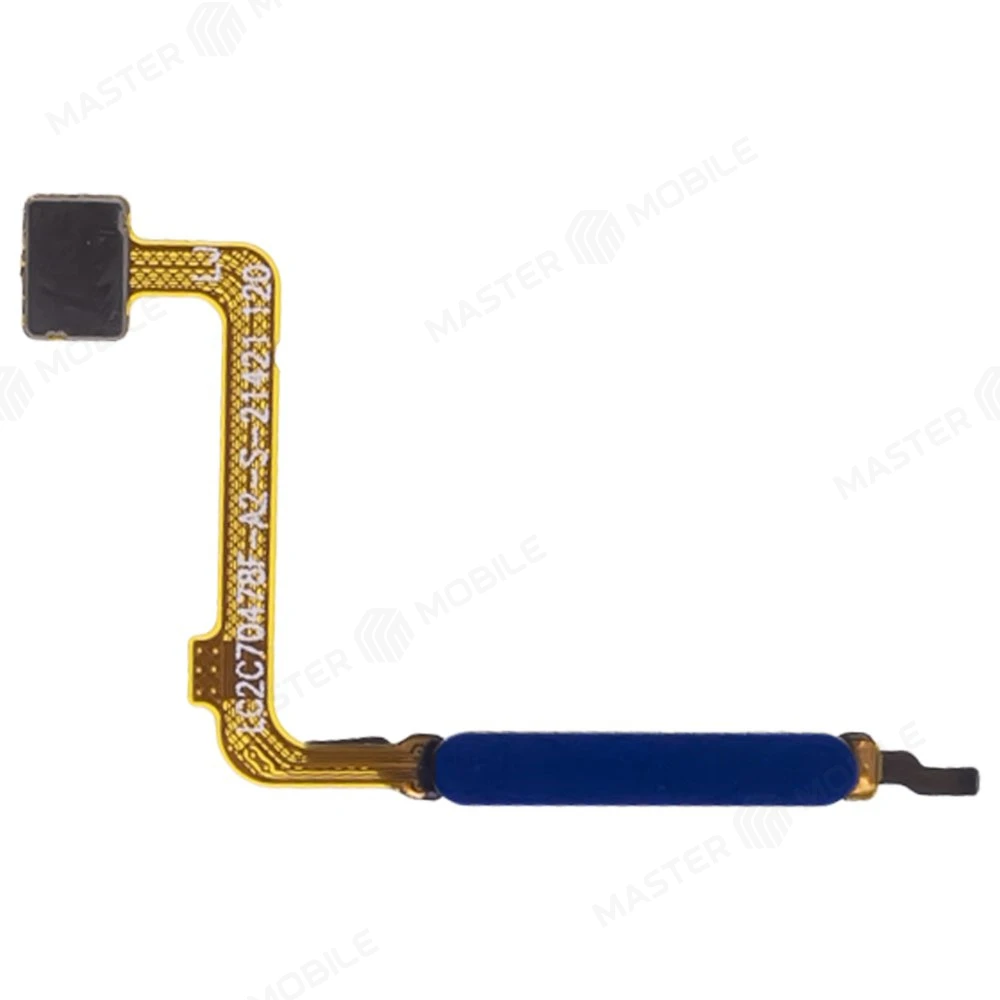 Шлейф для Xiaomi Redmi 10 (21061119DG) / Redmi 10 2022 (22011119UY) с комп. + сканер отпечатка пальца (синий)