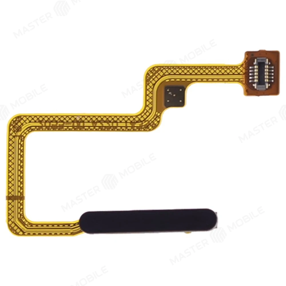 Шлейф для Xiaomi Poco F4 (22021211RG) с комп. + сканер отпечатка пальца (на кнопку включения) (серый)